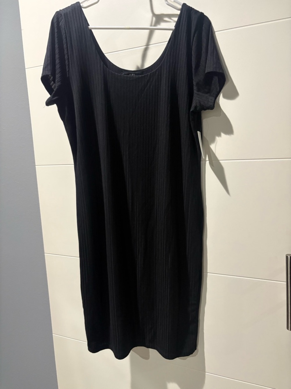 NWT Vibe Sportswear Black Ribbed Womens Juniors Dress 1X